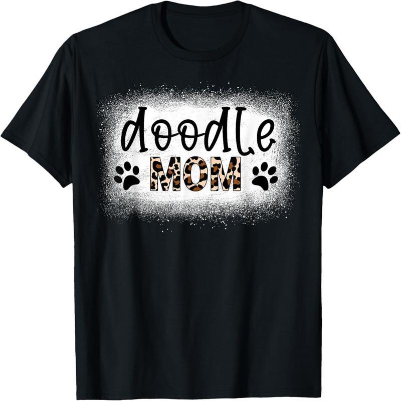 Vintage Graffiti Mom Bleach Shirt Leopard Gold Graffiti Mom T-Shirt