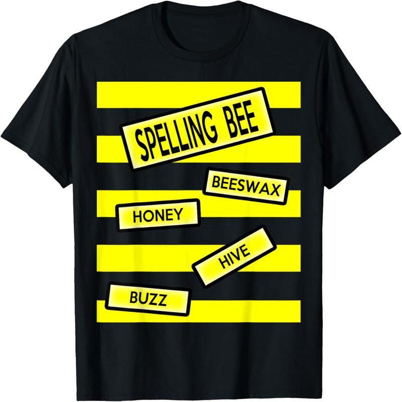 Spelling Bee Fun Puns Teacher Halloween Costume T-Shirt