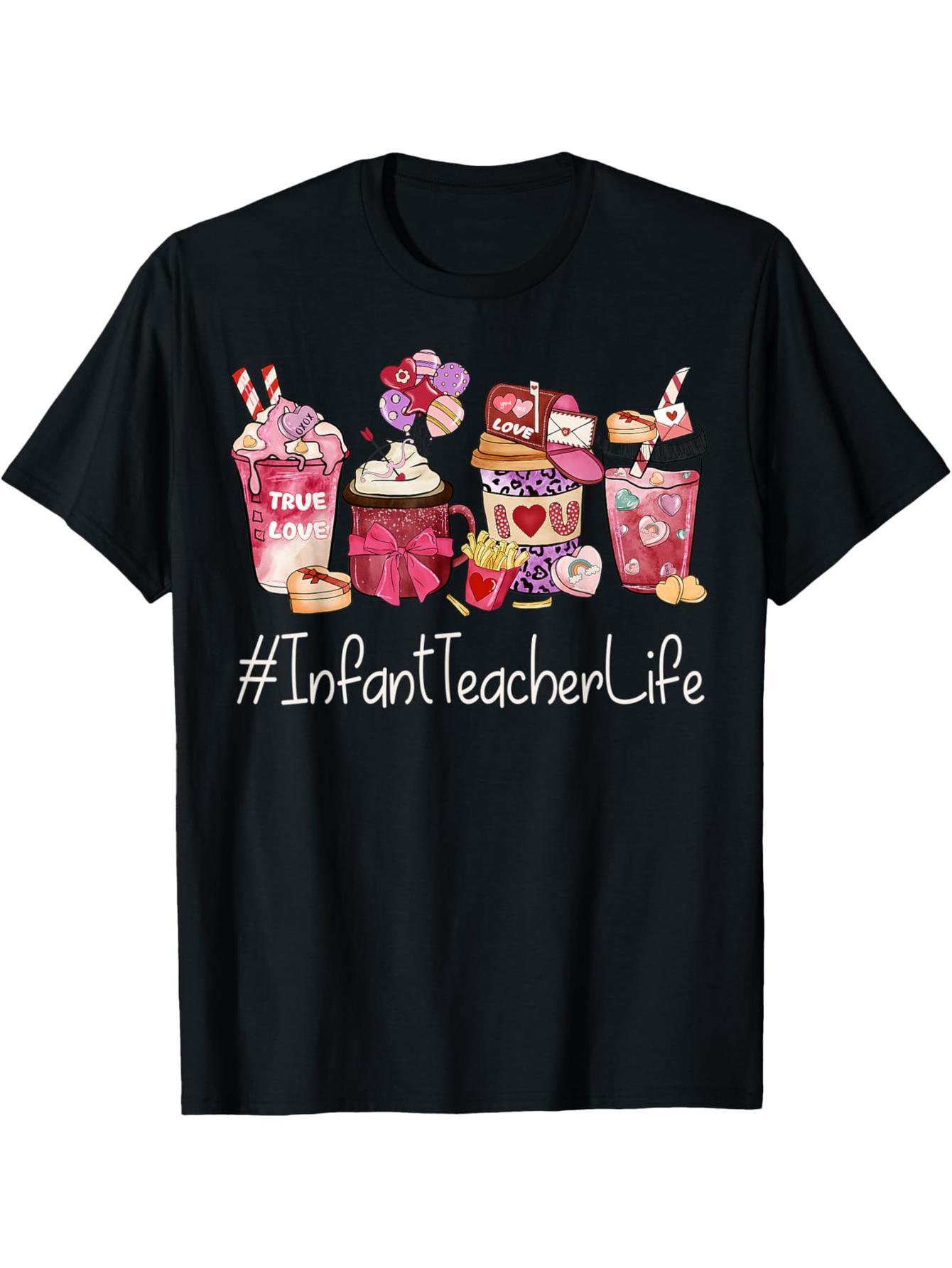 Preschool Teacher Fun Women's Coffee Heart Valentine's Day T-Shirt
