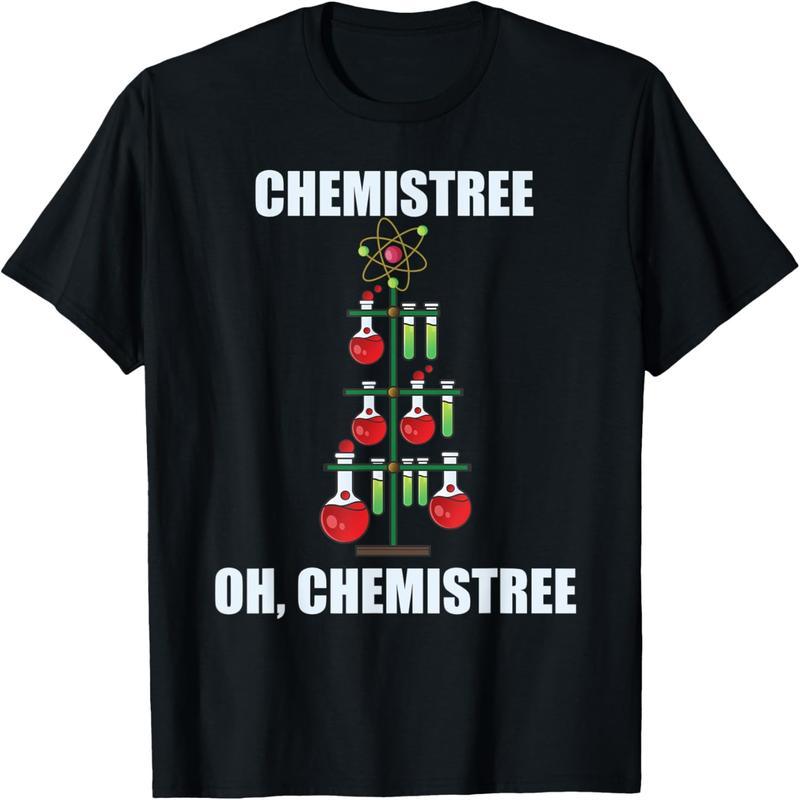Oh Chemistree Christmas Chemistree Science Teacher T-Shirt