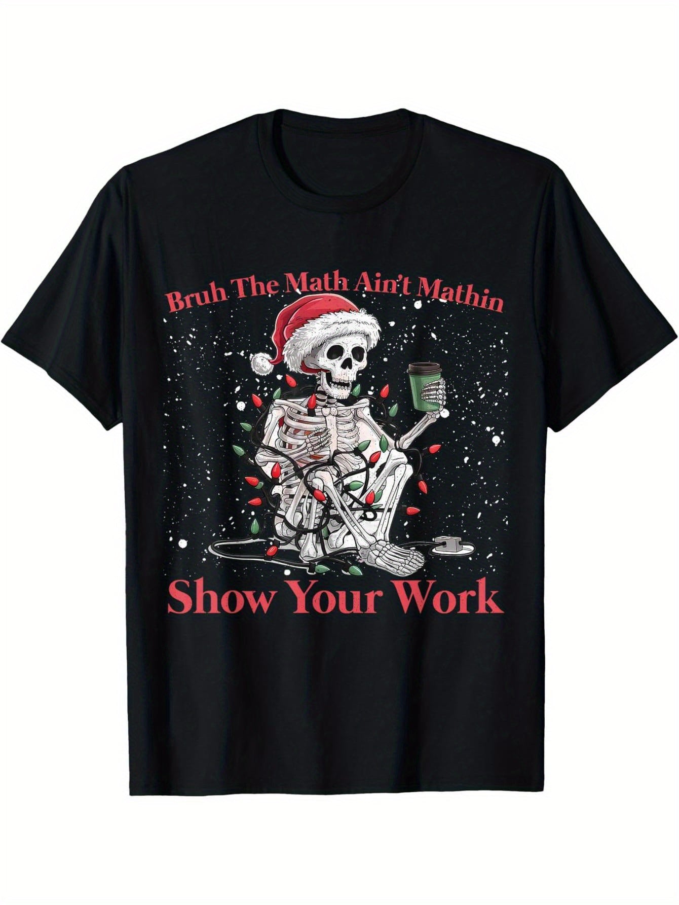 Brother, math is not math, show your work Christmas teacher t-shirt
