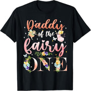 Dad and Mom Dad Fairy A Birthday Girl Family Party Decoration T-Shirt