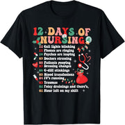 12 Days Nursing Nurse Christmas Merry Christmas Ornaments T-Shirt