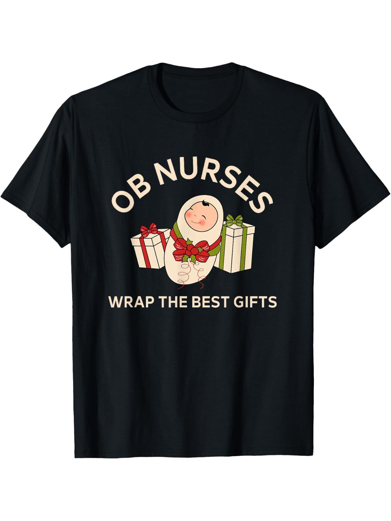 Maternity Nurse Birth Nurse Thanksgiving Christmas T-Shirt