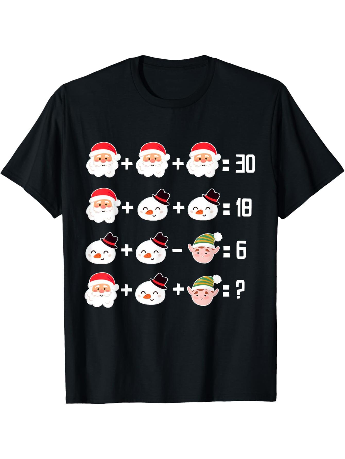 Christmas Math Quiz Math Teacher Christmas T-Shirt