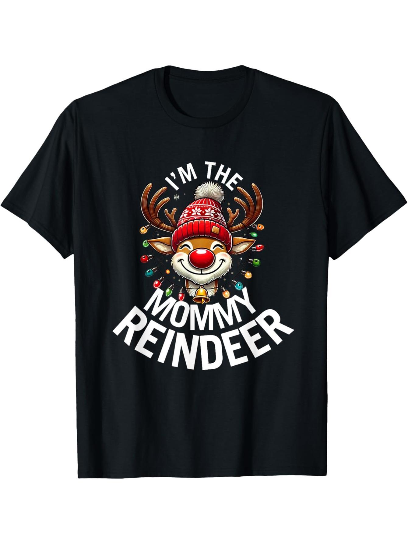Mom Reindeer Family Pack Christmas T-Shirt