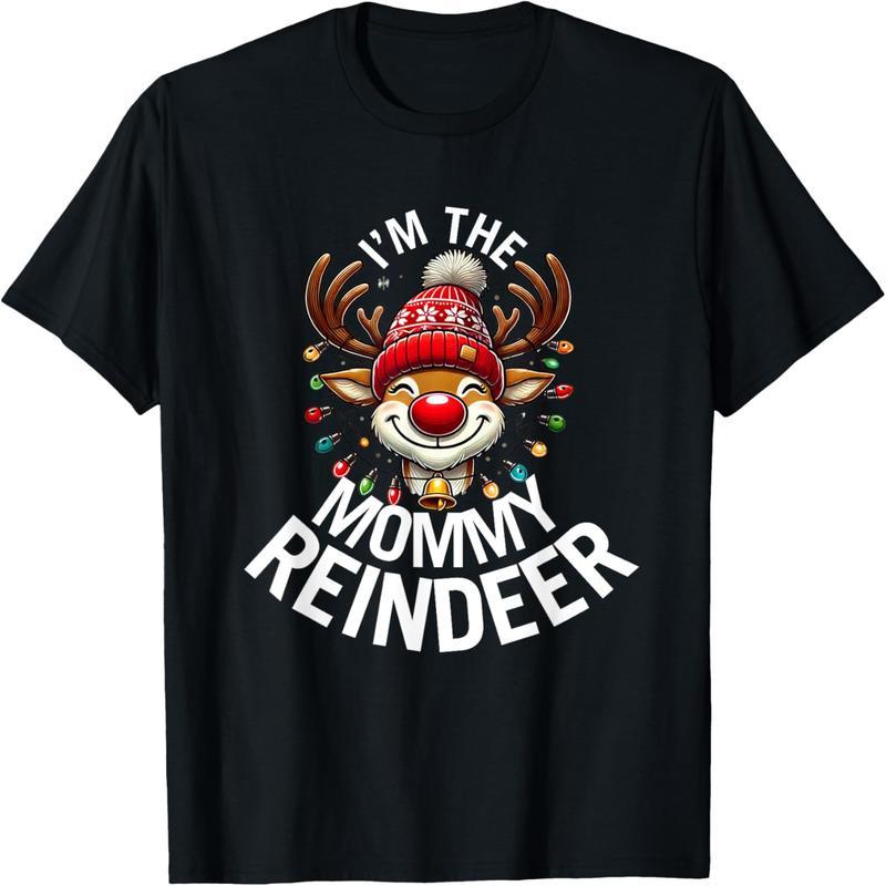 Mom Reindeer Family Pack Christmas T-Shirt
