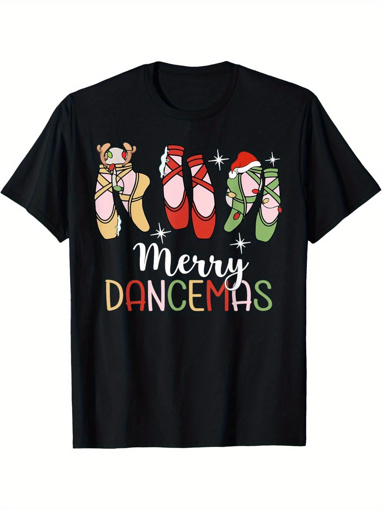 Merry Dancemas Ballerina Teacher Christmas Dance T-Shirt
