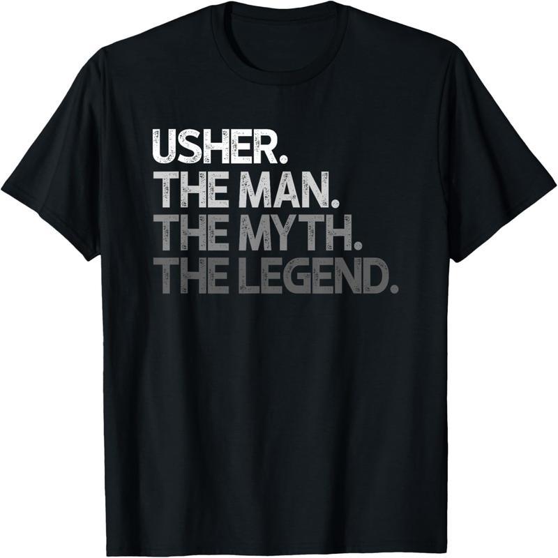 Usher Gift Man Myth Legend T-Shirt