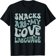 Snacks are my love language Valentine's Day T-shirts for boys, girls and boys