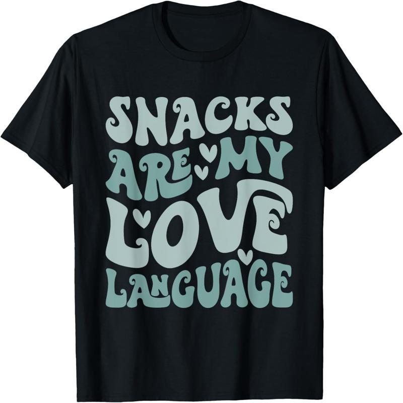Snacks are my love language Valentine's Day T-shirts for boys, girls and boys