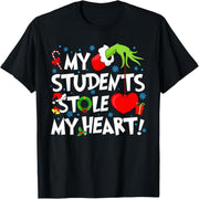 My Students Stole My Heart Christmas Teacher Snow Fun T-Shirt