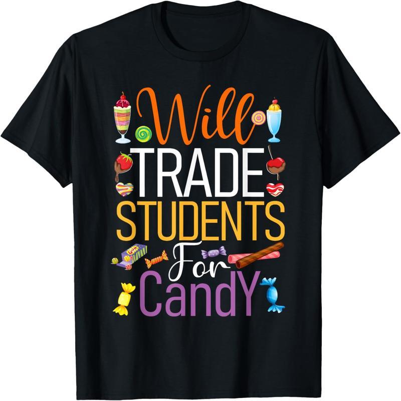 Will trade candy for student teacher's cute Halloween costume T-shirts