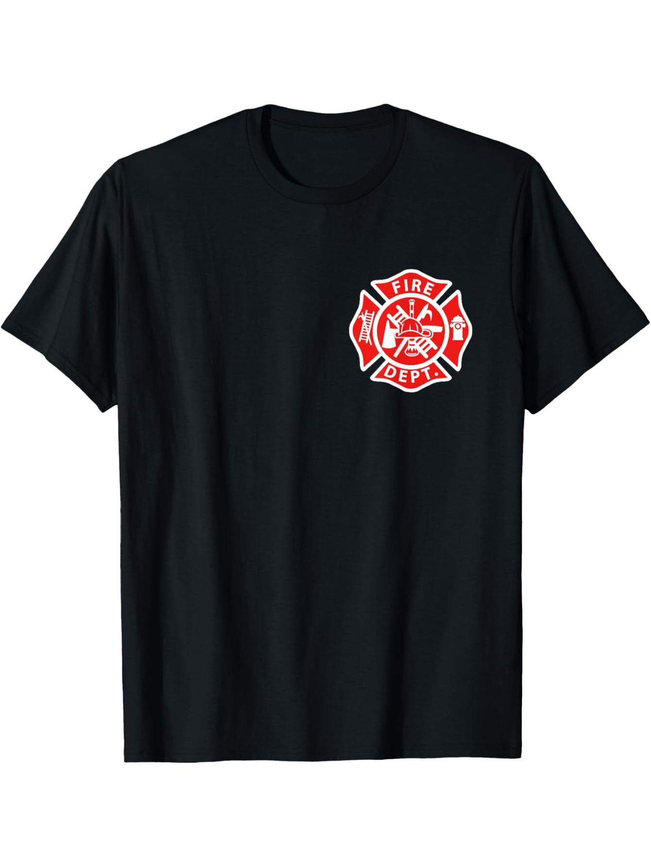 Fire Department Logo Uniform Firefighter Logo Firefighter Equipment T-Shirt