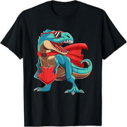 Heart-Shaped Tyrannosaurus Rex Dinosaur Fun Valentine's Day Gift Boy Girl T-Shirt