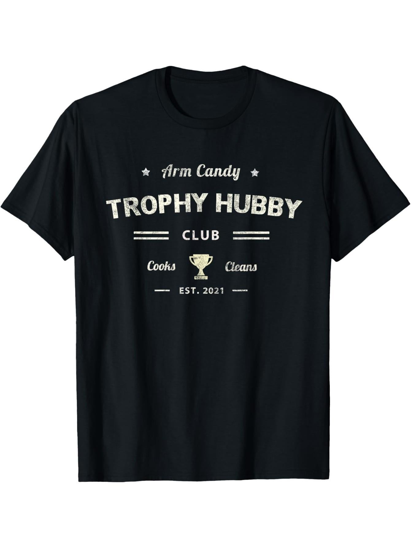 Vintage TROPHY HUBBY CLUB Fun Valentine's Day Men's Husband T-Shirt