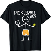 Pickleball Guy Stickman Pickle Ball Boys Boys Girls Teen T-Shirt