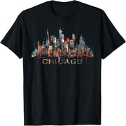 Downtown Chicago Skyline T-Shirt