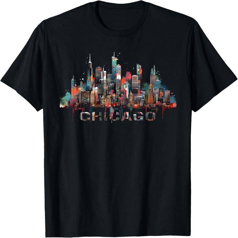 Downtown Chicago Skyline T-Shirt