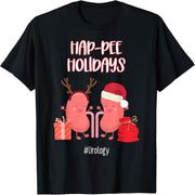 Hap-pee Urology Nurse Nephrology Urology Nursing Christmas T-Shirt
