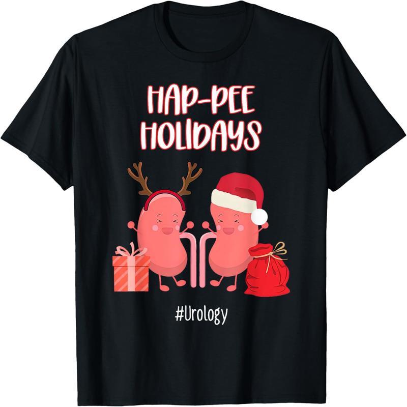Hap-pee Urology Nurse Nephrology Urology Nursing Christmas T-Shirt