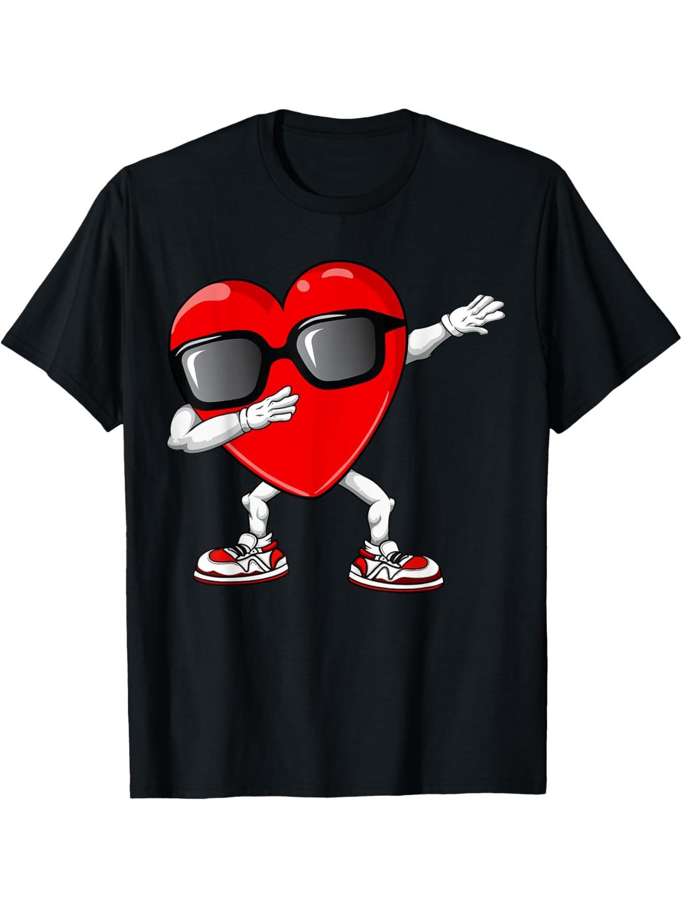 Valentine's Day Boys Girls Boys, Girls Graffiti Love Dance T-Shirt