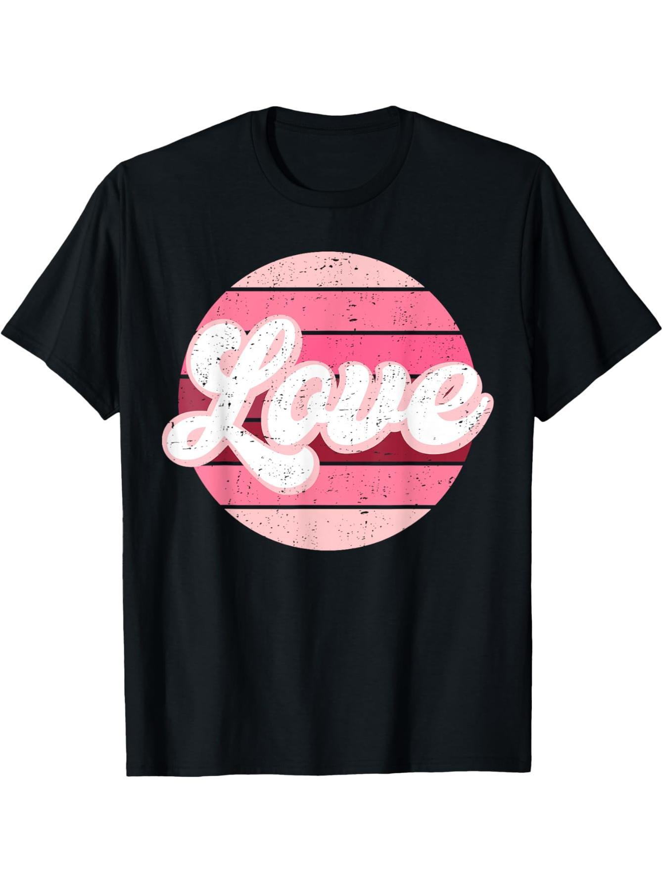 Vintage Sunset Love Valentine's Day Men's and Women's Same T-Shirt