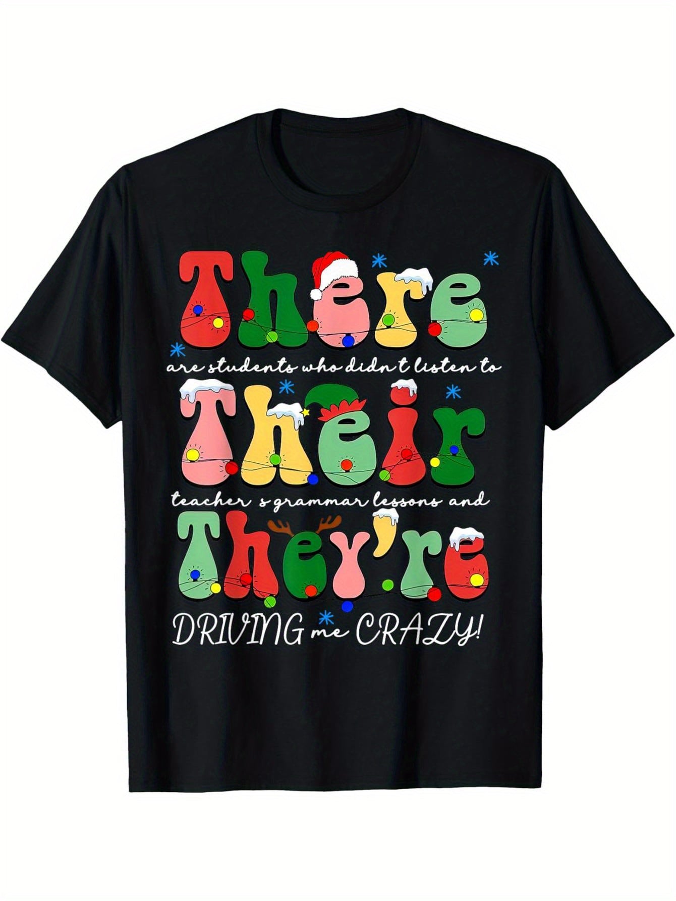 There is English Grammar Christmas ELA Teacher T-Shirt