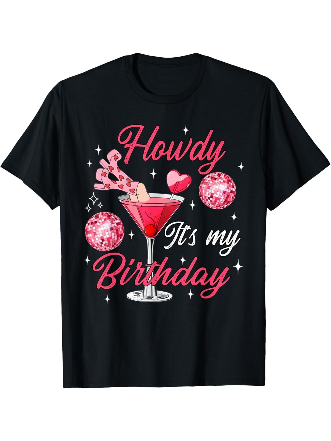This is my birthday hello shirt ladies western denim margarita t-shirt