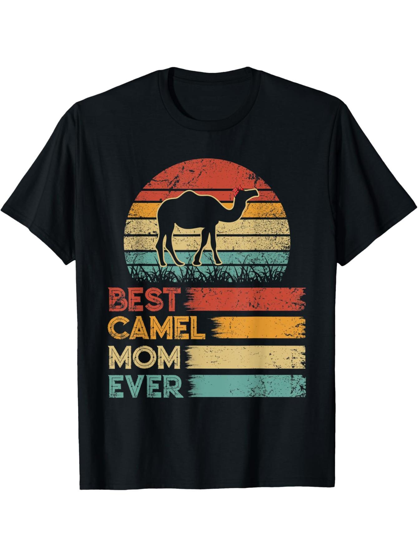 Vintage Best Camel Mom Shirt Animal Lovers T-Shirt