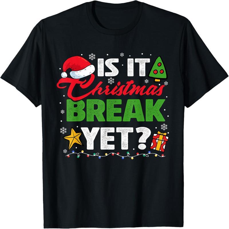 Is it the Christmas holidays now? Fun Christmas holidays Teacher ladies T-shirt