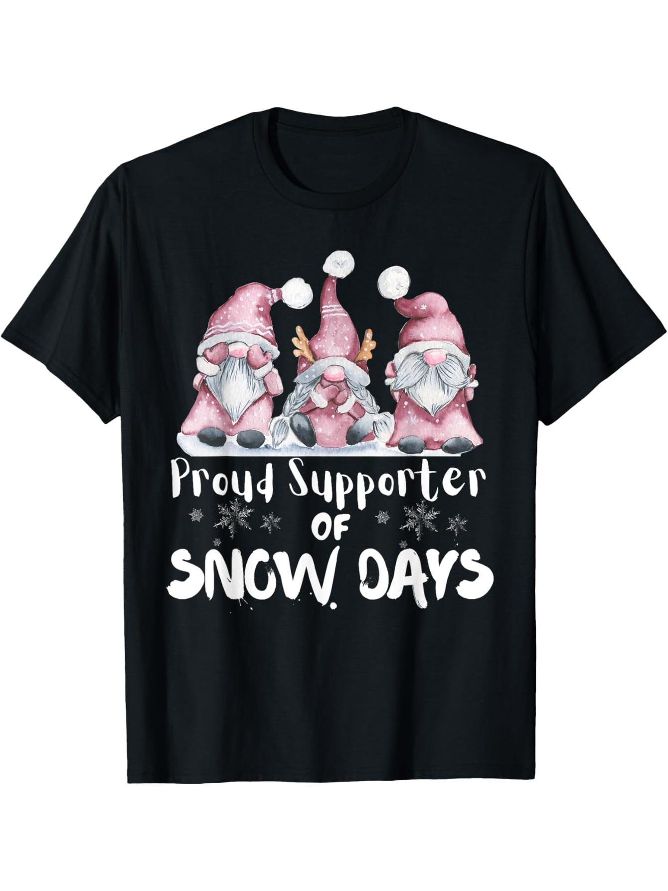 Proud supporter of Snowy Teacher Life Fun Christmas T-Shirt