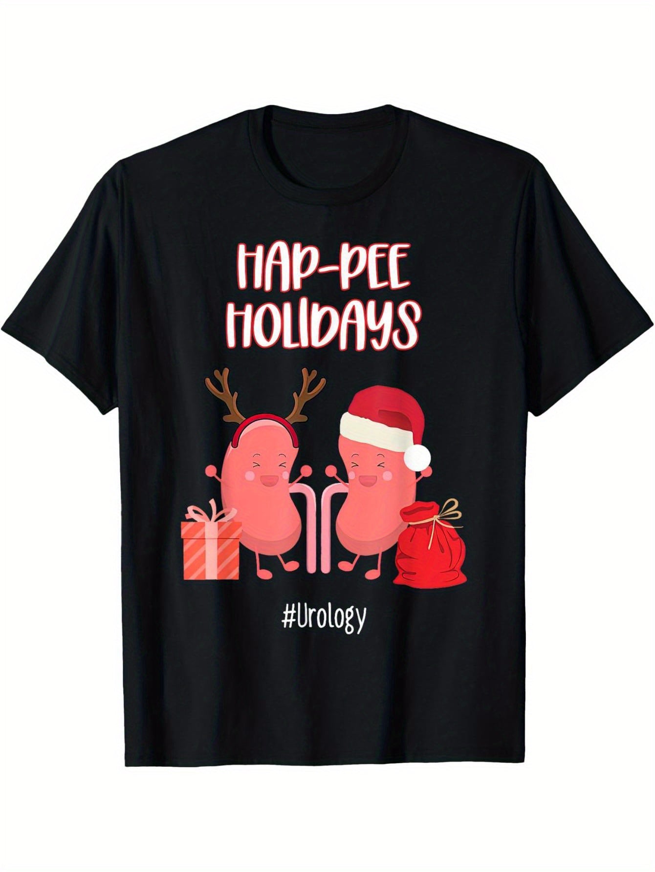 Hap-pee Urology Nurse Nephrology Urology Nursing Christmas T-Shirt