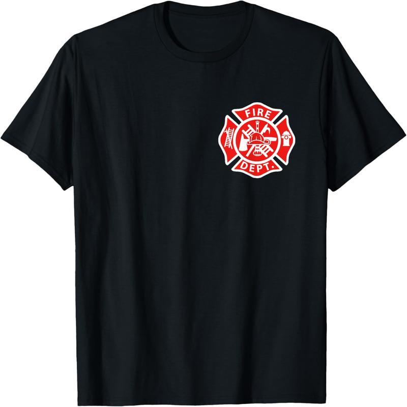 Fire Department Logo Uniform Firefighter Logo Firefighter Equipment T-Shirt