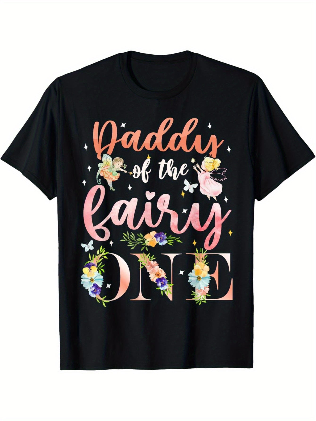 Dad and Mom Dad Fairy A Birthday Girl Family Party Decoration T-Shirt