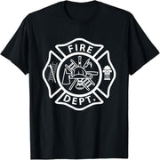 Fire Department Logo Uniform Firefighter Symbol Firefighter Equipment T-Shirt