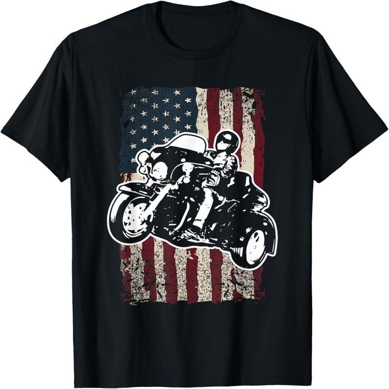 Triker Motorcycle American Tricycle Rider Gift T-Shirt